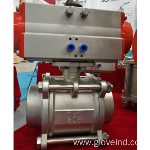 Stainless Steel Pneumatic Actuator 2 inch Ball Valve